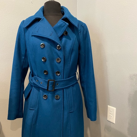 New York & Company Jackets & Blazers - Turquoise Pea Coat